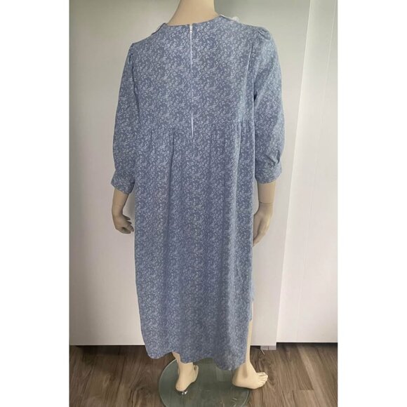 Vintage Calico Dress, XL, Anthony Richard Dress - Picture 6 of 10